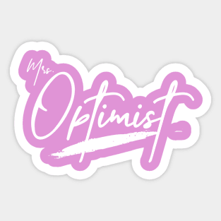 Mrs Optimist Sticker